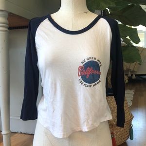 Brandy Melville John Galt Baseball Tee